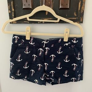 Ladies J Crew Nautical Chino sz 2 shorts